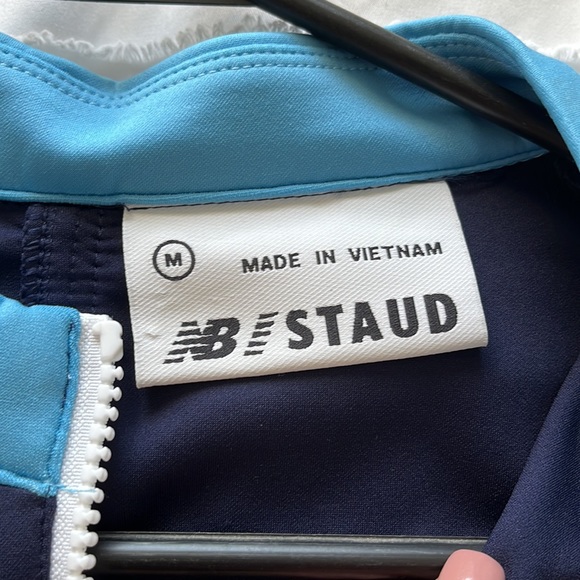 STAUD X NB Neoprene Zip Through Dress - Peacoat Navy Blue - Picture 3 of 5